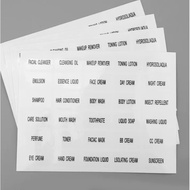 1Sheet Transparent Labels Travel Cosmetics Bottle Sorting Stickers Spray Bottle Label Identification