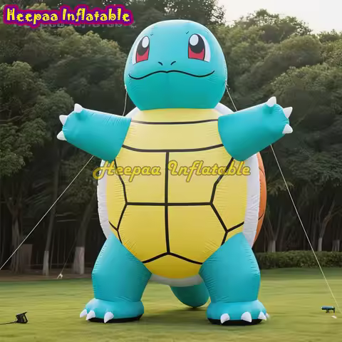 Cute Pokemon Squirtle Inflatable Cartoon Customize Giant Outdoor Advertising Inflatable Decoration F