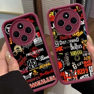 Wine Red Case for Xiaomi Redmi 14C Note 9 POCO C75 M2 Z-28 Fashion Rock