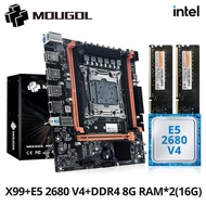 MOUGOL X99 Gaming Motherboard Kit with Intel Xeon E5 2680 V4 & DDR4 8Gx2 2133MHz Dual Channel ECC RA