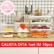 Calista Oita Toples Set isi 10 Container Kulkas Wadah Makanan