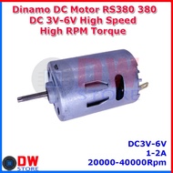 TERBAIK Dinamo DC Motor RS380 RS 380 DC 3V- 6V High RPM Baling