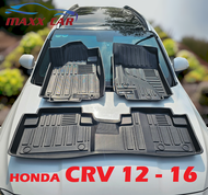 HONDA CRV 2012 - 2016 : Thảm lót sàn MAXXCAR nhựa TPE đúc nguyên khối 5D cao cấp.