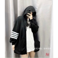 FeltJacket, Women'sJacket Sunshade Windproof to Keep the Body Warm with Beautiful Striped Sleeves _K
