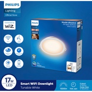 PUTIH Philips Smart Wifi LED Downlight 17W - Tunable White (White) 17watt Panel Ib Bluetooth Decorative Ceiling SNI Original Official Warranty Smart WIZ app