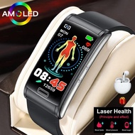 2023 New Blood Glucose Monitor Health Smart Watch Men ECG+PPG Blood Pressure Measurement IP68 Waterproof Sport Ladies Smartwatch