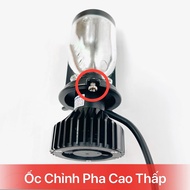 Đèn pha LED H4 T9 PRO 2024 bi cầu mini cắt sáng dùng điện bình 12v