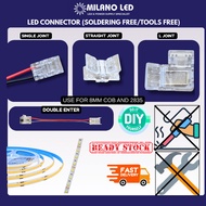 ￼COB Led Strip Light Connector For 8mm  Strip COB Connector SMD Connector (SOLDERING FREE/TOOLS FREE