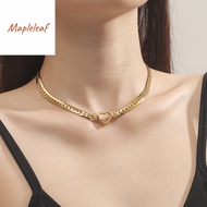 Original 18K Saudi gold pawnable Heart Necklace Women's Short 18k Gold Heart Necklace Jewelry