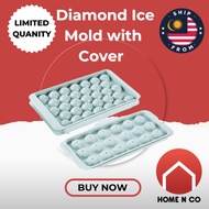 HNC HNC Diamond Ice Mold with Cover 18 or 33 cubes | HNC Acuan Ais Bentuk Bulat & Segi | HNC带盖钻石形冰模