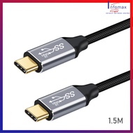 Type C to Type C USB C 3.1 Gen2 PD Fast Charging 5A Fast Transfer Support 4K Type C Monitor TV