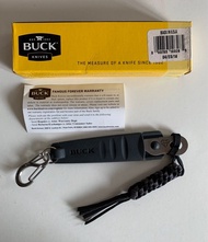 全新 原裝 絕版 美國製造 Buck Knives 0160SSS-B 420HC 不銹鋼 “Smidgen” 頸刀 配有迷你登山扣和手繩