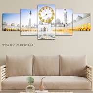 Islamic Muslim Room Clock Ramadhan 100X40 Multi Panel Ztark Official/ Jumbo Islamic Muslim Clock Mak