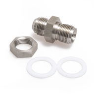 Car Universal Turbo Steel Oil Pan Return Drain Plug Adapter Bung Fitting 10AN Weldable