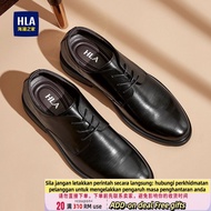 [KY]💝HLA/Hailan Home Men's Shoes Invisible Inner Height Increasing Leather Shoes Men's Office Busine