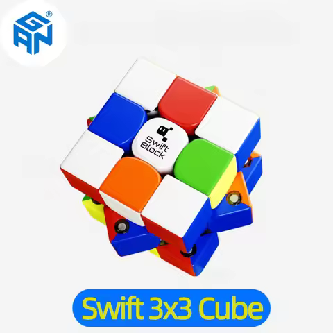 Gan 3x3 Professional Magic Cube Swift Block 3x3 Cube Magnetic Speed Cube Stickerless Swift 355S Gan 