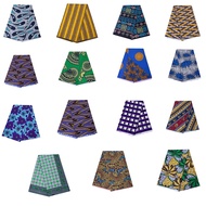 6 Yards & 3 Yards African Double-Sided Printed Polyester Batik Fabric for Crafting