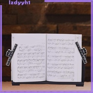 [JoyDIY] Keyboard Music Stand Compact Book Stand with Sheet Music Clips Bookcase Reading Book Stand Portable Keyboard