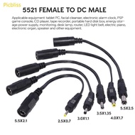 Picbliss 5521 Female to Male Power Transfer Cable Practical Cable for Seamless Charging