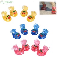 MAYWI Pet Jelly Shoes, Cool Breathable Pet Shoes, Creative Multi-Size Silicone Cat Dog Shoes Pet