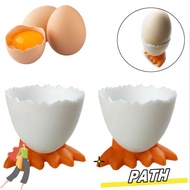 PATH 1/2/4Pcs Egg Cup Holder Boiled Creative Cute Eggs Container