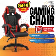 Gaming Chair Kerusi Gaming Office Chair Ergonomic Computer Chair Pink Black Reclinable With Footrest