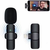 Wireless Lavalier Microphone with iPhone Lightning Port for iPhone iPad Mini Mic Live Streaming YouT