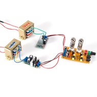 ชุดปริมาณเสียงลำโพงแบบ DIY ที่ทำจากขั้วไฟฟ้า 6J5 เครื่องขยายเสียงลำโพงหูแบบแอลอีดี ชิ้นส่วนเสริม