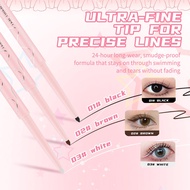 TEN TWENTY 3 Colors Waterproof Eyeliner Black Evenly Pigmented Long Lasting Natural Makeup