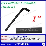 (1" X 100 X 500) GTT IMPACT L-HANDLE (BLACK) GTT-10500