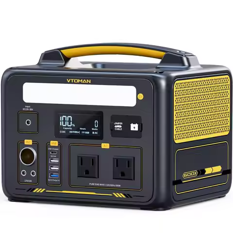 Jump 600X Portable Power Station 600W, 299Wh LiFePO4 Battery | 1200W Surge AC Outlet, PD 60W USB-C, 
