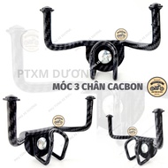 Carbon Hanger new model 2024, 3-prong Carbon Vario, Vision, Scoopy Titan hook with free U hook, Stai