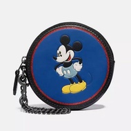 【COACH】x 迪士尼聯名款 米奇圓形零錢包