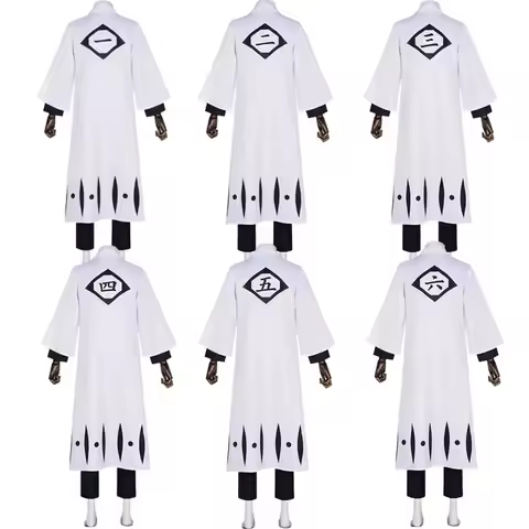 x,3;f\6;h/NewBleach Cosplay Costume Soul Society Gotei 13 Captain Kimono Set Aizen Sousuke Kuchiki B