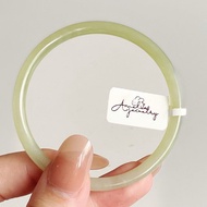 Amelia Jewelry丨綠水青山丨晴水和田玉手鐲丨碧玉手鐲丨煙紫玉鐲