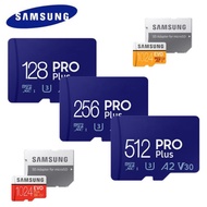 ▣ Samsung Pro Plus Memory Card 512GB 256GB 128GB U3 V30 A2 High Speed Class 10 TF Card UHS I 64GB U1 A1 V10 EVO PLUS Micro SD Card