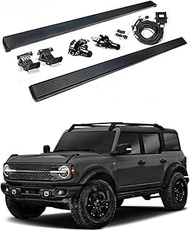 Auto Electric Running Boards for Compatible for Ford Bronco 2Dr & 4Dr | CAN-Bus Power Steps, 660lb L