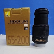 NIKON 55-200mm AF-S DX NIKKOR f/4-5.6G ED VR II Lens  For Digital VR AUTO FOCUS