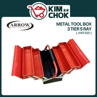 ARROW Metal tool Box 3 Tier 5 Tray ( AMT20 ) Storage Tool box | Storage Box | Kotak Besi