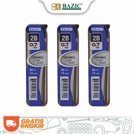 Bazic 2B 0.7mm Mechanical Pencil Lead Mechanical Pencil Refill (3 Pcs)