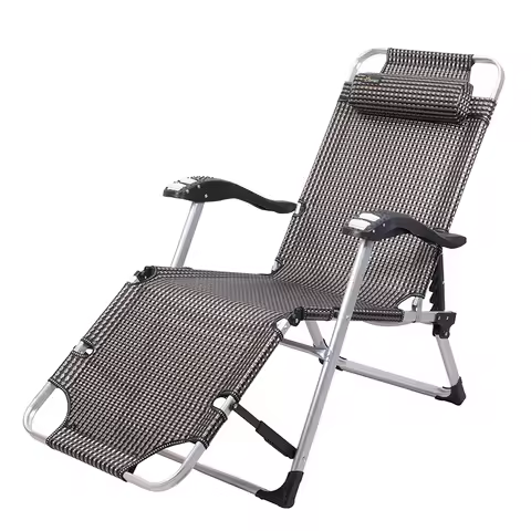 Folding Deck Chair Outdoor Foldable Bed Cheap Zero Gravity Single Folding Sleeping Chair
