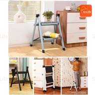 2 Step Ladder Home Folding Herringbone Ladder Foldable Indoor Bench Two-step Ladder Step Ladder