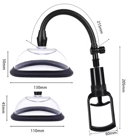 Breast & Buttocks Enhancement Pump Lifting Vacuum Suction Cupping Therapy Device Pussy Pump Stimulat