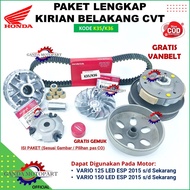 CVT Pully Assy Set Fan Housing Roller Vanbelt Vario 125 150 Led Esp 2015 s/d 2023 K35 K36 Vario 125 