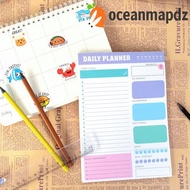 OCEANMAPDZ To Do List Notepad, 60 Sheets Portable Schedules Journal, Hourly Organizer Weekly Planner