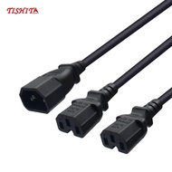 [Bilibili1] IEC320 C14 Plug to Socket Y Splitter Laptop PDU AC Power Adapter Cable