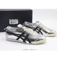 2024: Onitsuka MEXICO 66 Silver Black Casual Shoes Sneakers