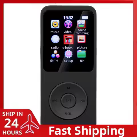 MP3 MP4 Player Music Player 1.8in Color Screen Bluetooth-Compatible5.0 Music Stereo Player with E-bo