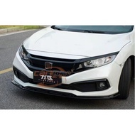 Honda Civic FC 2020 Facelift Front Bumper Diffuser difuser lip(Straight)PP Gloss Black &amp; Carbon