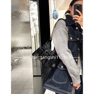 [Tangshi Channel Goods] Channel 25C hobo Hippie Bag jennie Same Style Denim hobo Small Sachet Double